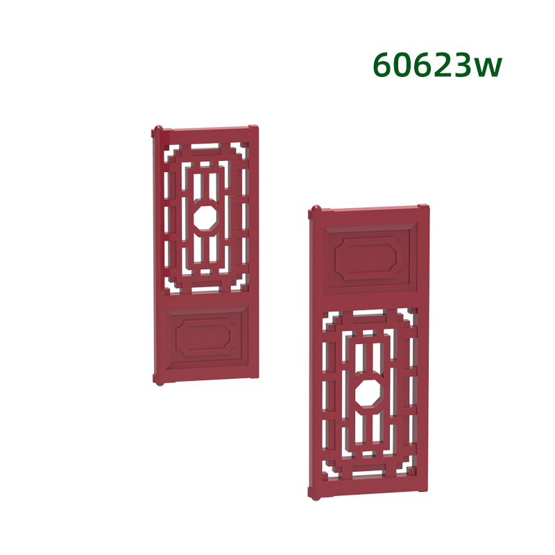 Tech House Accessories - MOC 10PCS 60623WพิเศษRetroประตูหน้าต่างอาคารบล็อกบ้านปราสาทอุปกรณ์เสริมอิฐอนุภาคของเล่นเด็กของขวัญวันเกิด