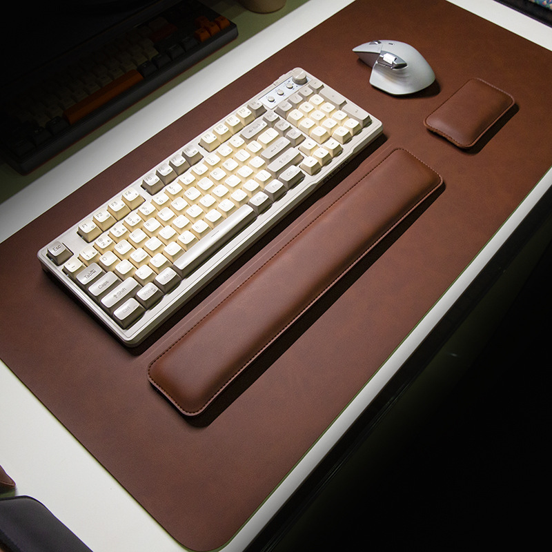 แผ่นรองเมาส์กันน้ำ PU ขนาดใหญ่ - Keyboard Wrist Pad Leather บทวิจารณ์และราคา