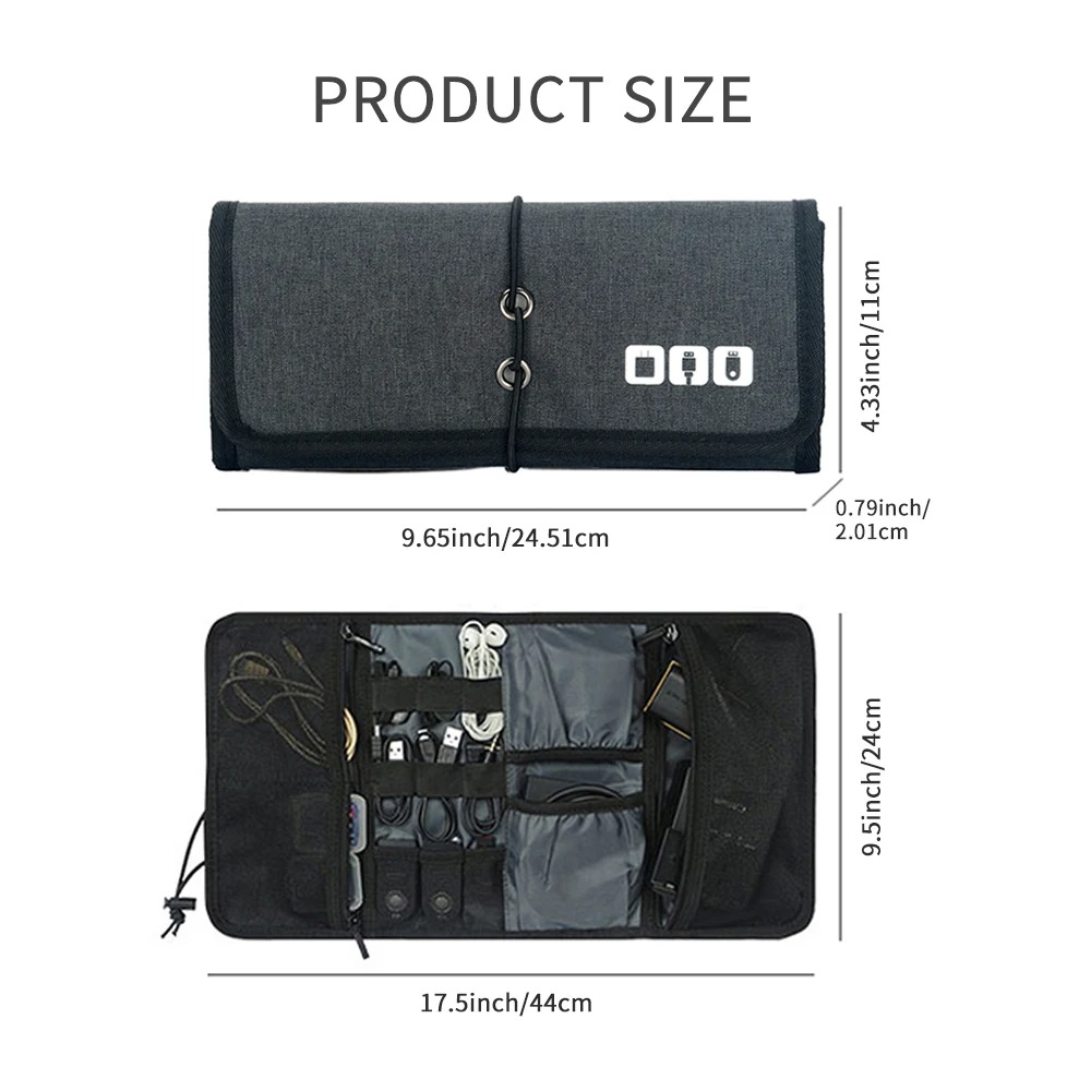 กระเป๋าใส่สายไฟออแกไนเซอร์อิเล - Tech Accessories Travel Organizer Pouch บทวิจารณ์และราคา
