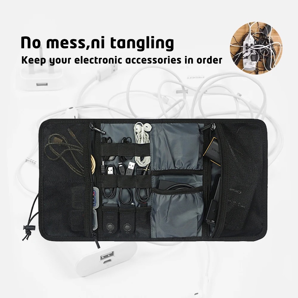 กระเป๋าใส่สายไฟออแกไนเซอร์อิเล - Tech Accessories Travel Organizer Pouch บทวิจารณ์และราคา